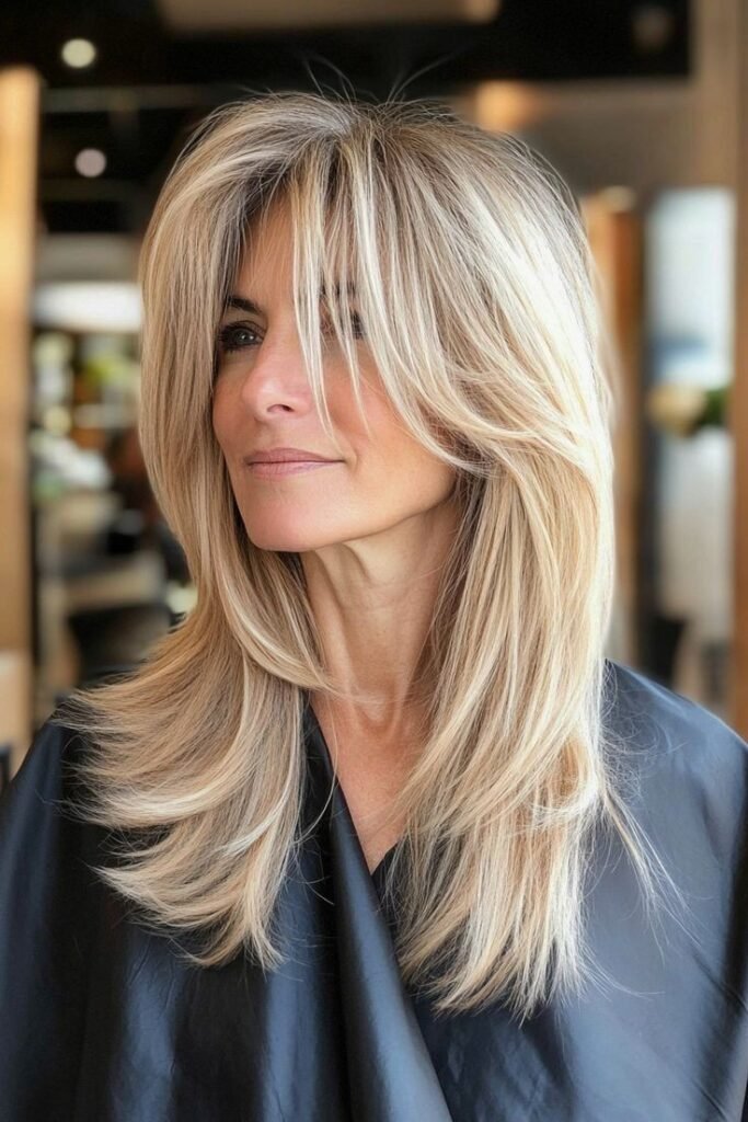 Face-Framing Shag with Long Tapered Fringe