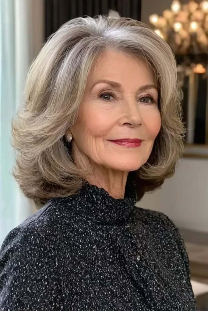 Feathered Collar-Length Cut with Face-Framing Volume