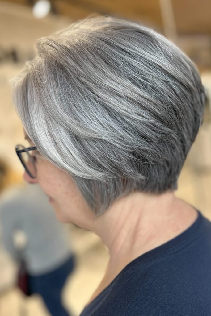Feathered Side-Parted Bob