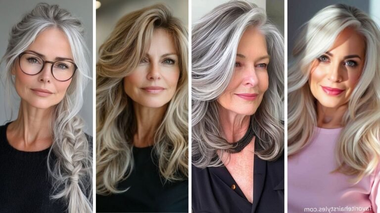 20 Beautiful Long Hairstyles for Women Over 60 That Celebrate Every Silver Strand