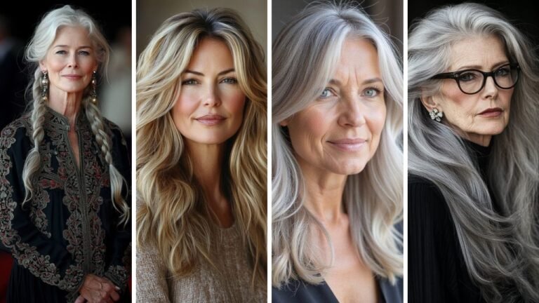 20 Beautiful Long Hairstyles for Women Over 70 That Celebrate Every Silver Strand