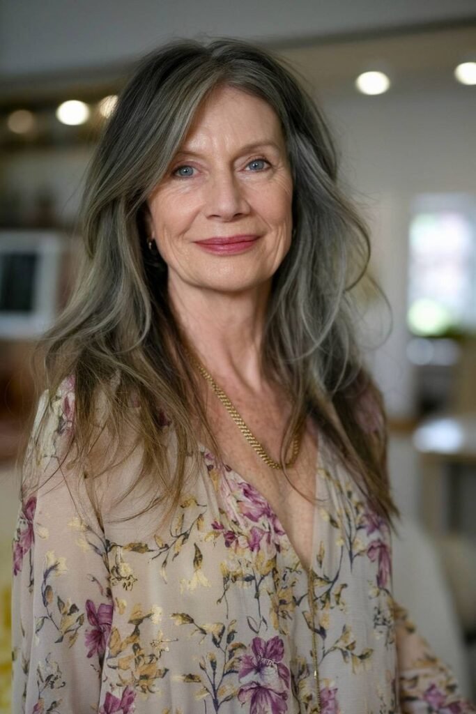 Natural Flowing Tresses with Subtle Face-Framing