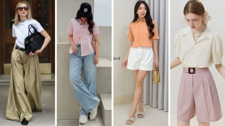 20 Chic Short Sleeve Shirt Outfit Ideas for Women