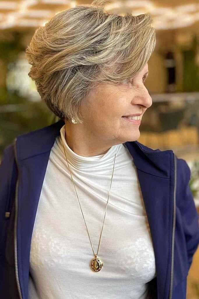 Stacked Layered Bob with Subtle Highlights