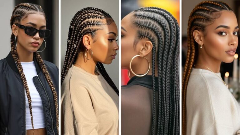 20 Beautiful Straight Back Braids That Never Go Out of Style