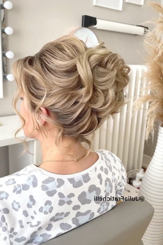 Textured Multi-Twist Updo with Spiraled Face-Framing Curls