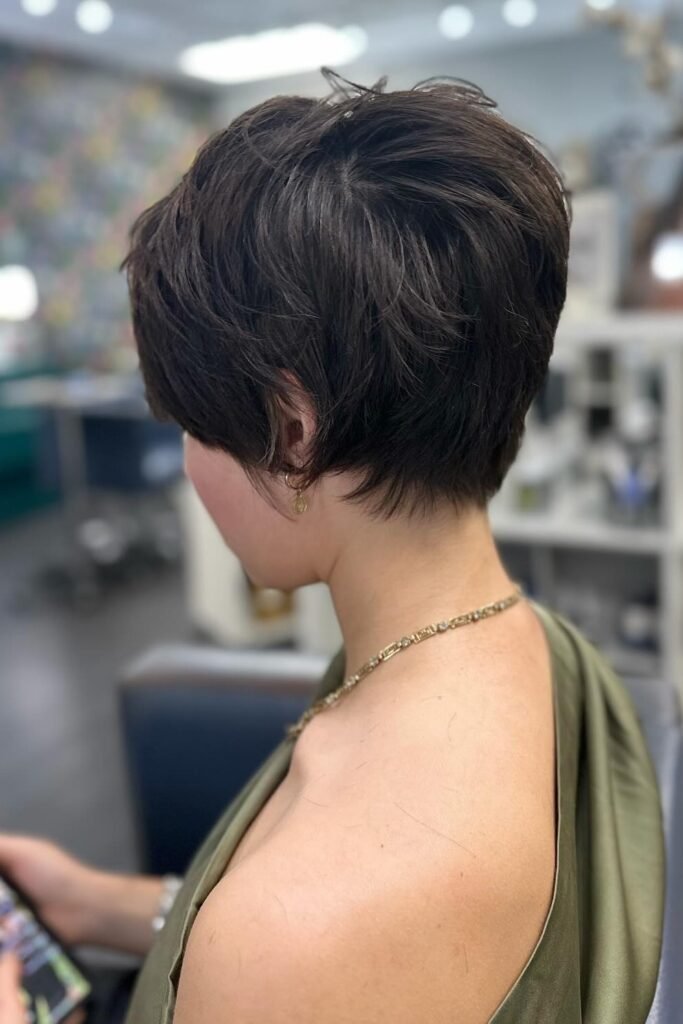 Textured Stacked Bob with Soft Internal Layers