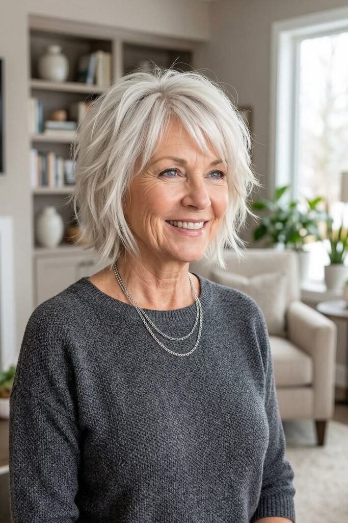 Voluminous Wispy Shag with Layered Ends
