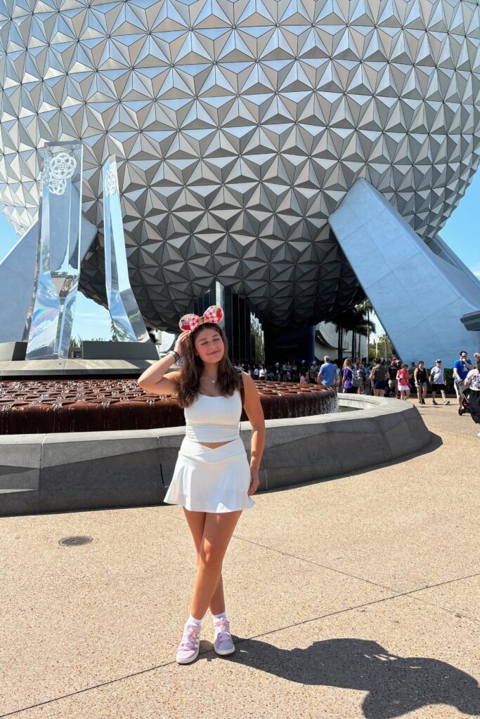 All White Halter Crop Top + White Active Skirt + Pastel Pink Sneakers
