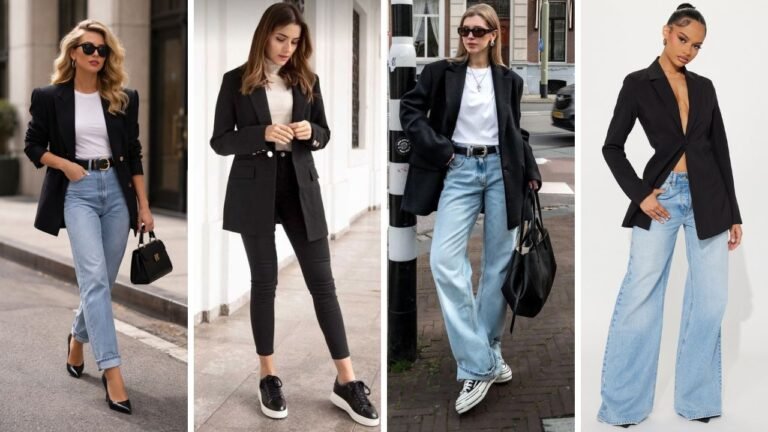 20 Black Blazer Outfit with Jeans Ideas That Are Chic and Versatile
