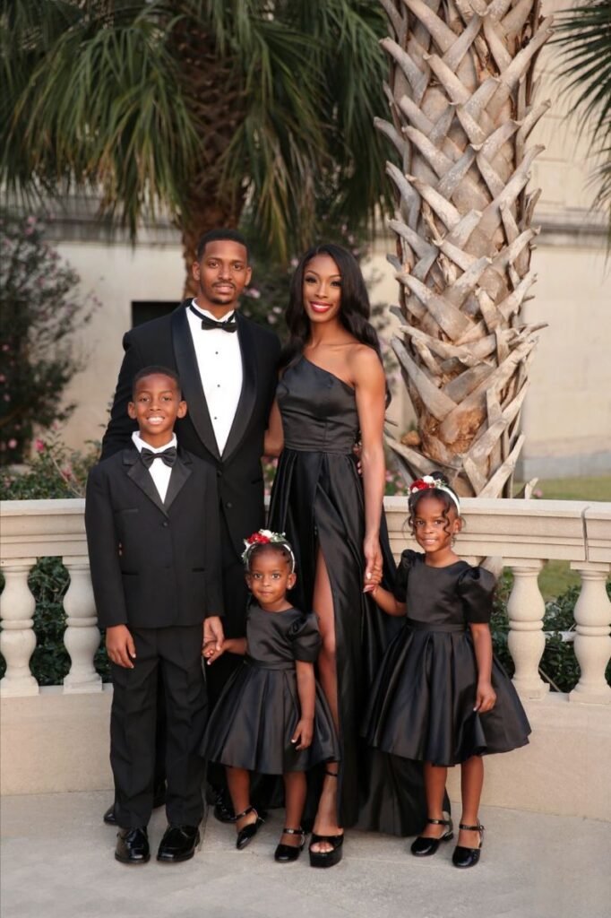 Black Suit + Black Tuxedo + Black One Shoulder Dress + Black Dresses