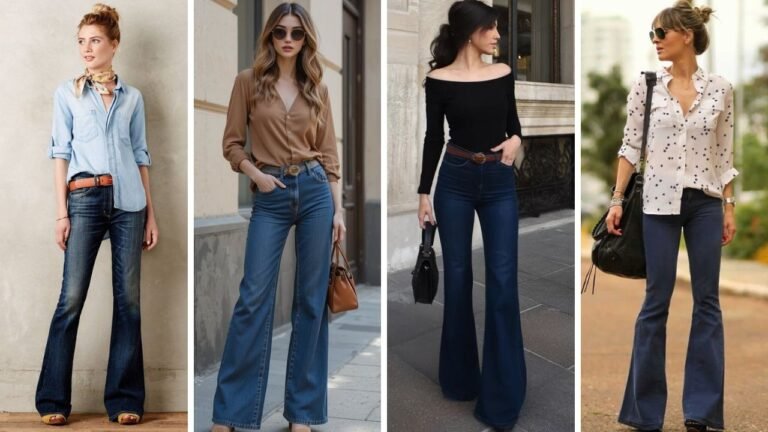 20 Casual Flared Jeans Outfit Ideas That Are Retro and Chic