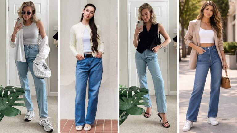 20 Chic Straight Leg Jeans Outfit Ideas for Effortless Style