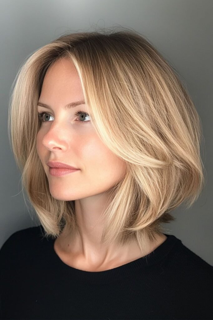 Classic Inverted Bob with Face-Framing Layers