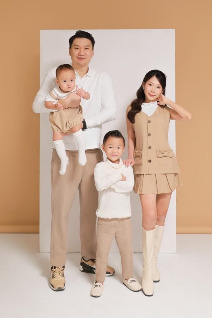 Coordinated Beige Ensemble + Collared Polo + Pleated Skirt and Boots