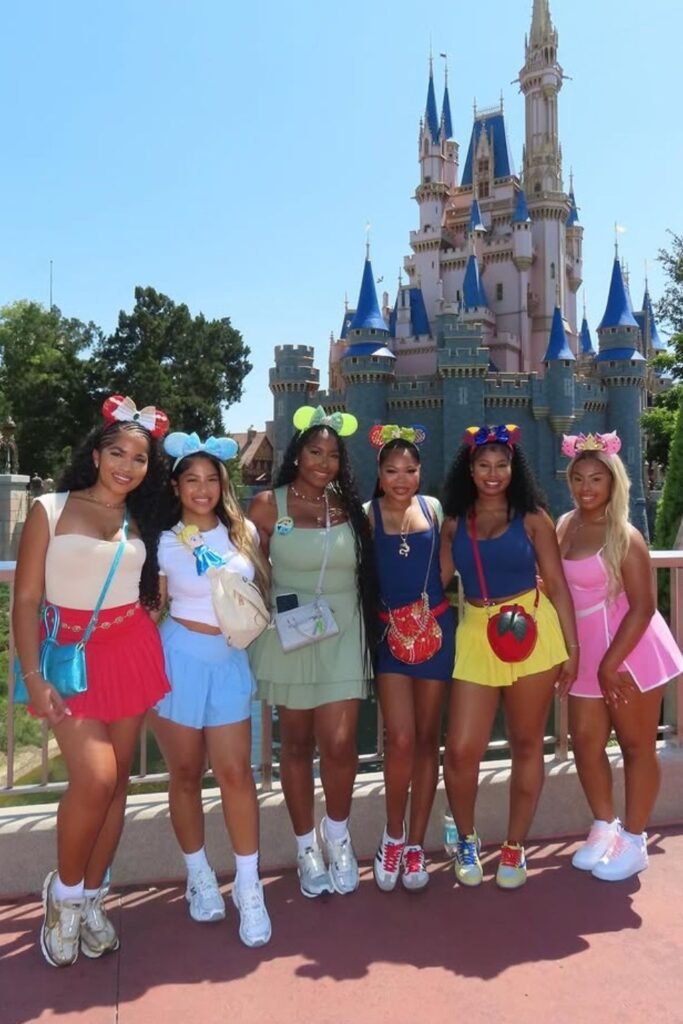 Coordinated Group Disney Bounding Outfits + Skirts/Dresses + Athletic Sneakers