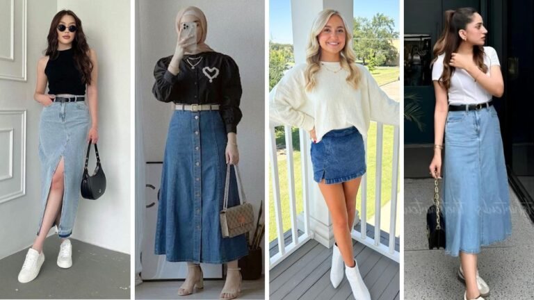 20 Denim Skirt Outfit Ideas That Are Cute and Versatile for Any Season
