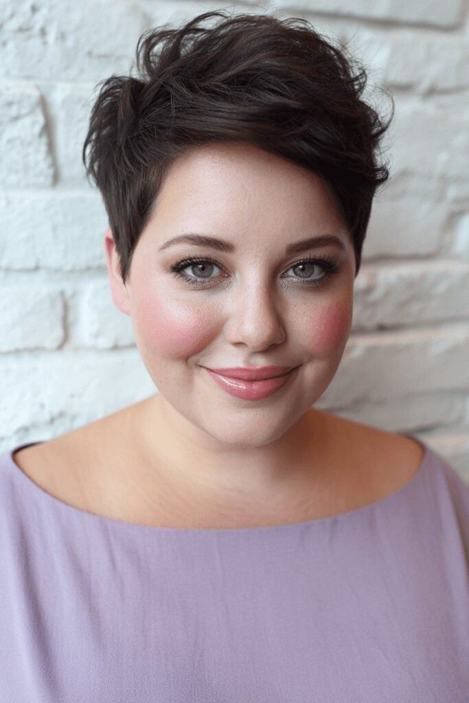 Edgy Tapered Pixie with Spiky Top