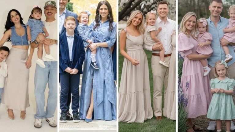 20 Family Photo Outfit Ideas That Look Cohesive and Beautiful