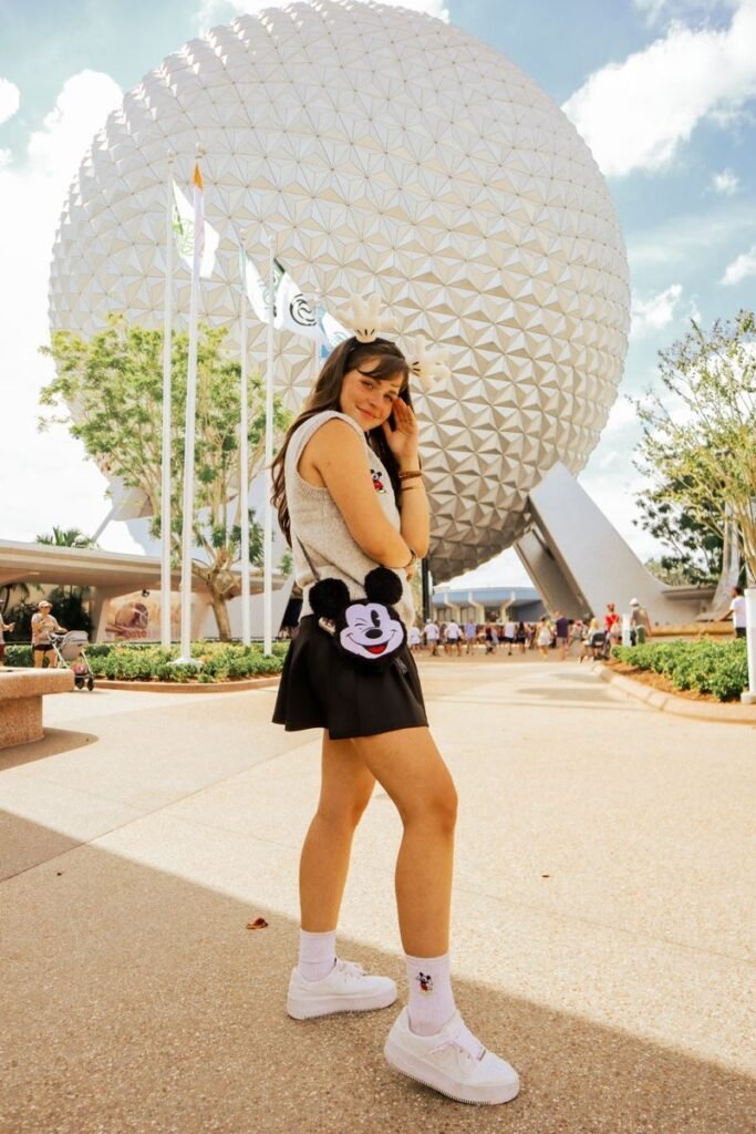 Grey Knit Sweater Vest + Black Pleated Mini Skirt + White Platform Sneakers
