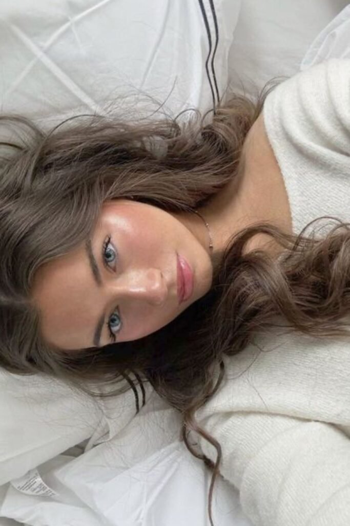 Long Brunette Waves with Soft Face-Framing Layers
