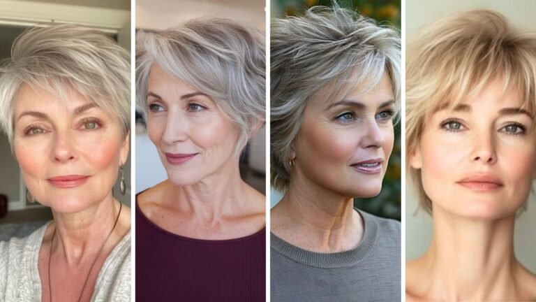 20 Low Maintenance Shaggy Pixie Cut for Women Over 50 with Fine Thin Straight Hair and Oval Face