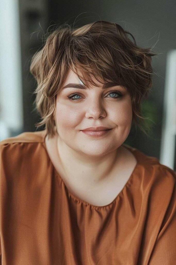 Messy Layered Pixie with Wispy Bangs