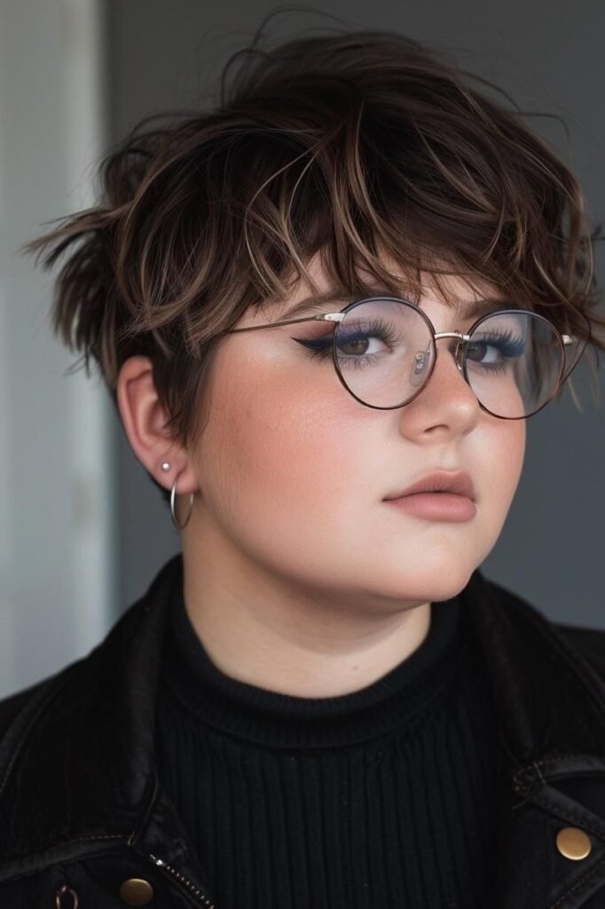 Messy Shaggy Pixie with Wispy Layers