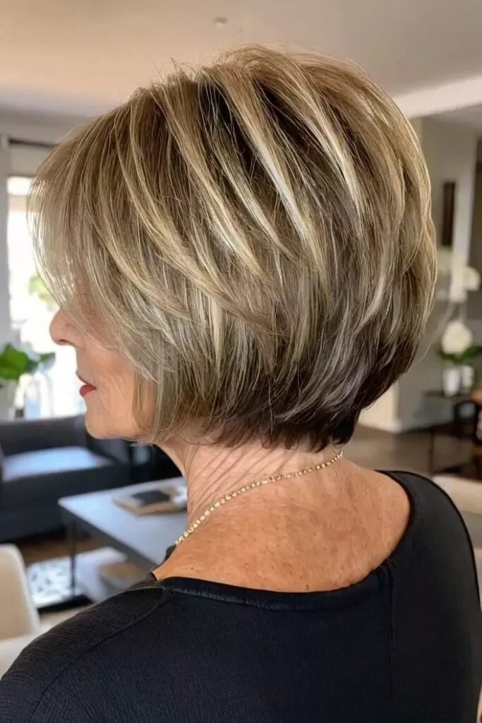 Multi-Tonal Layered Bob with Back Volume