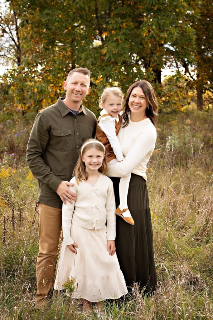 Olive Button Down + Khaki Pants + White Cardigan + Cream Skirt + Brown Dress + White Sweater + Olive Maxi Skirt