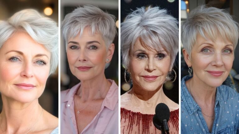 20 Beautiful Pixie Cut Older Woman Thin Hair Styles That Create Fullness and Confidence