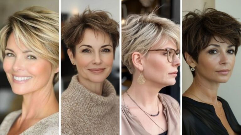 20 Beautiful Pixie Cut for Thick Hair Older Women Over 40 That Tame Bulk and Add Modern Style