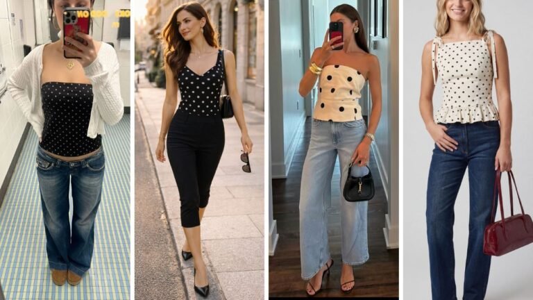 20 Stylish Polka Dot Tank Top Outfit Ideas