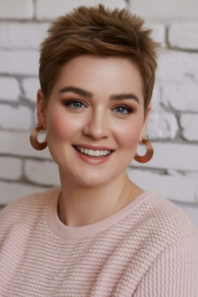 29. Short Textured Crop with Tapered Sides