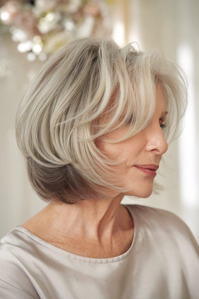 Sleek Rounded Bob with Soft Face-Framing Curves