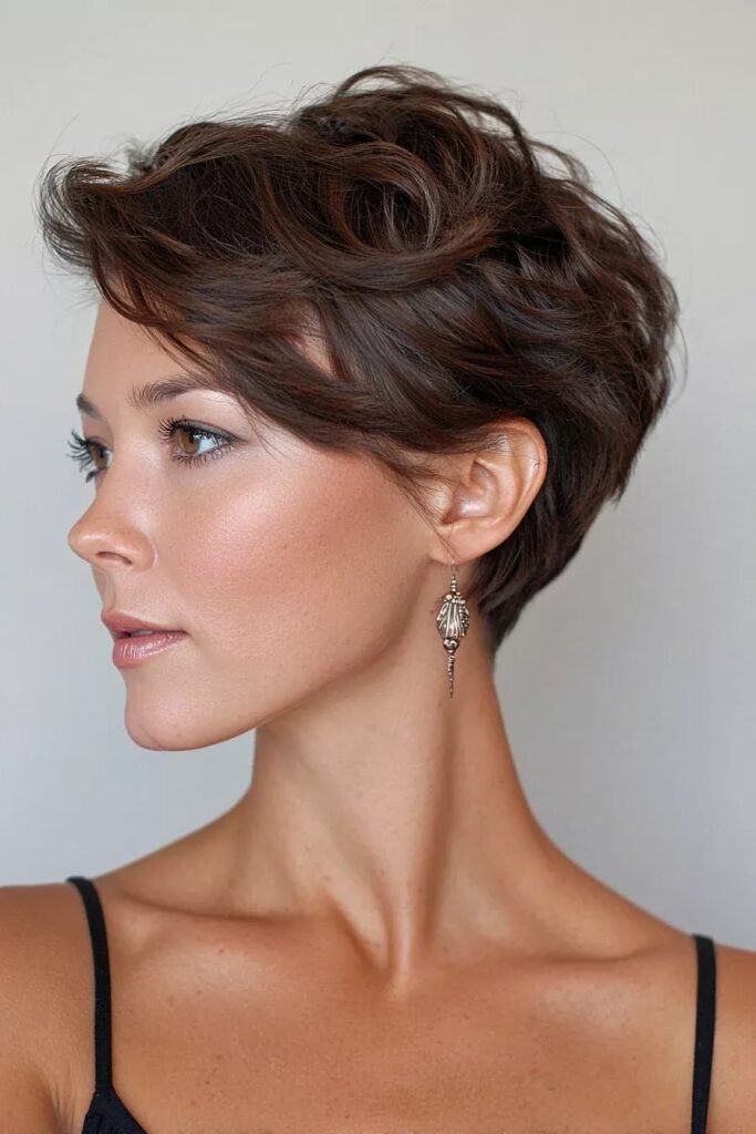 Sleek Side-Swept Pixie with Subtle Waves