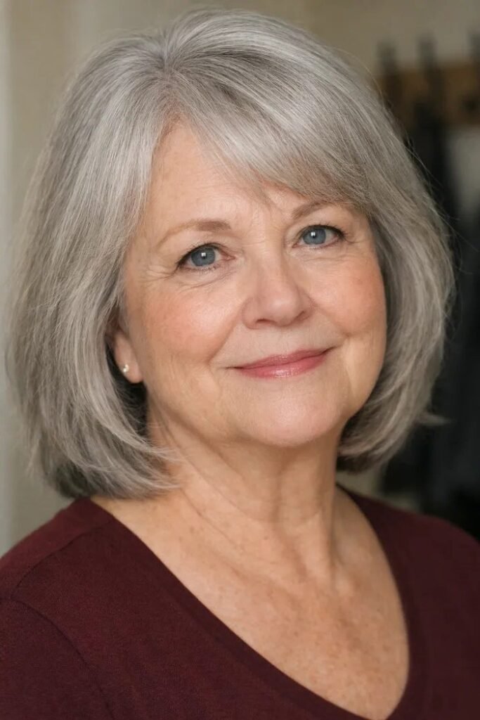 Soft Rounded Bob with Gently Feathered Layers