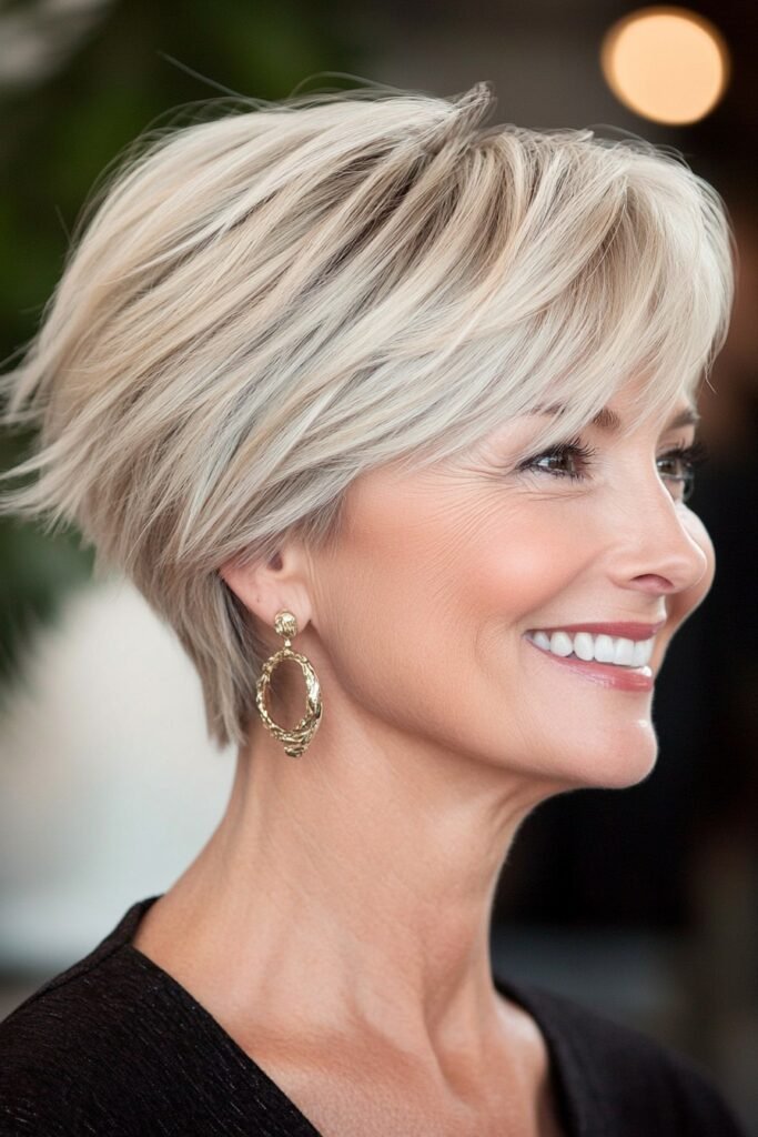 Tapered Pixie Cut with Spiky Textured Layers