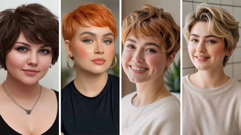 20 Beautiful Thick Hair Pixie Cut Chubby Face Styles That Slim and Flatter