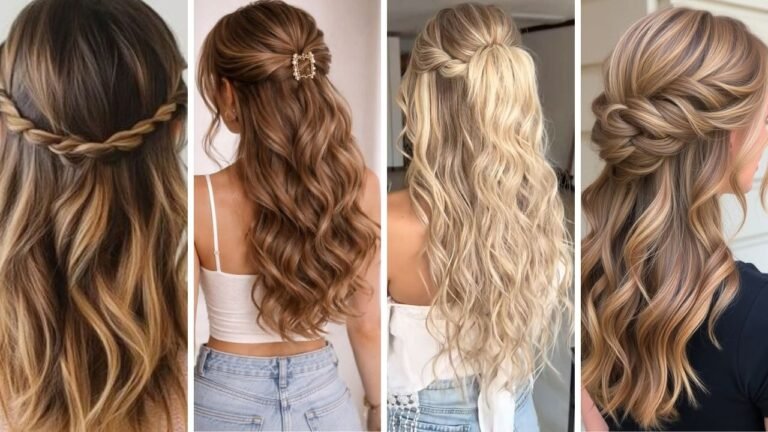 20 Beautiful Thin Hair Half Up Half Down Styles That Create Fullness and Romance