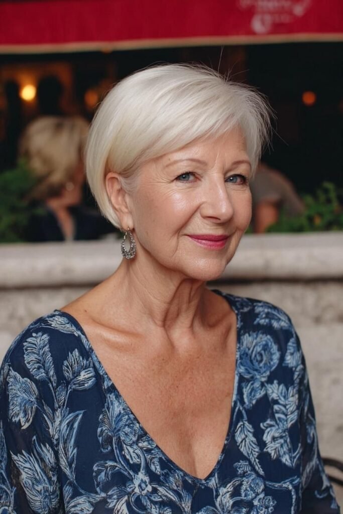 Ultra-Short Cropped Pixie with Side Fringe