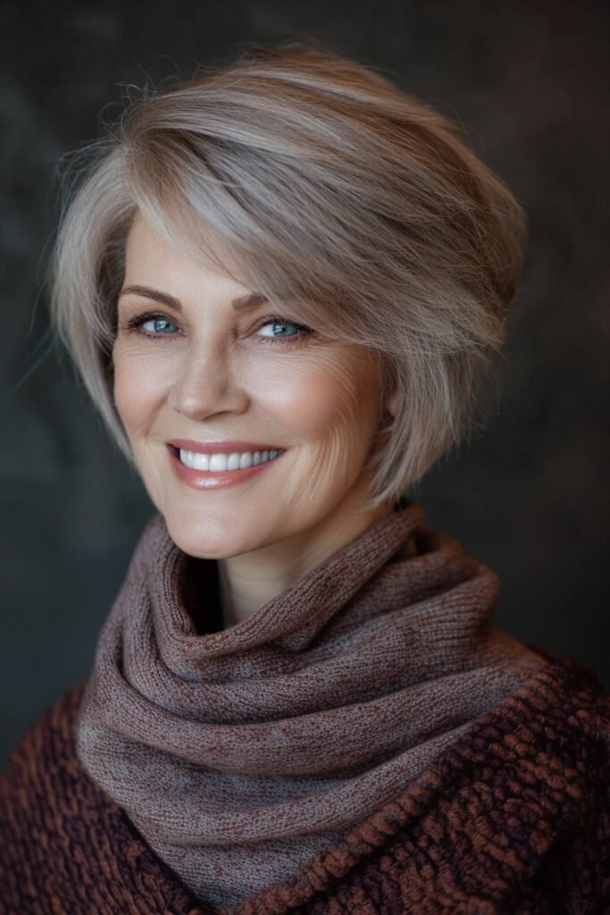 Volumetric Pixie Bob with Side-Swept Volume