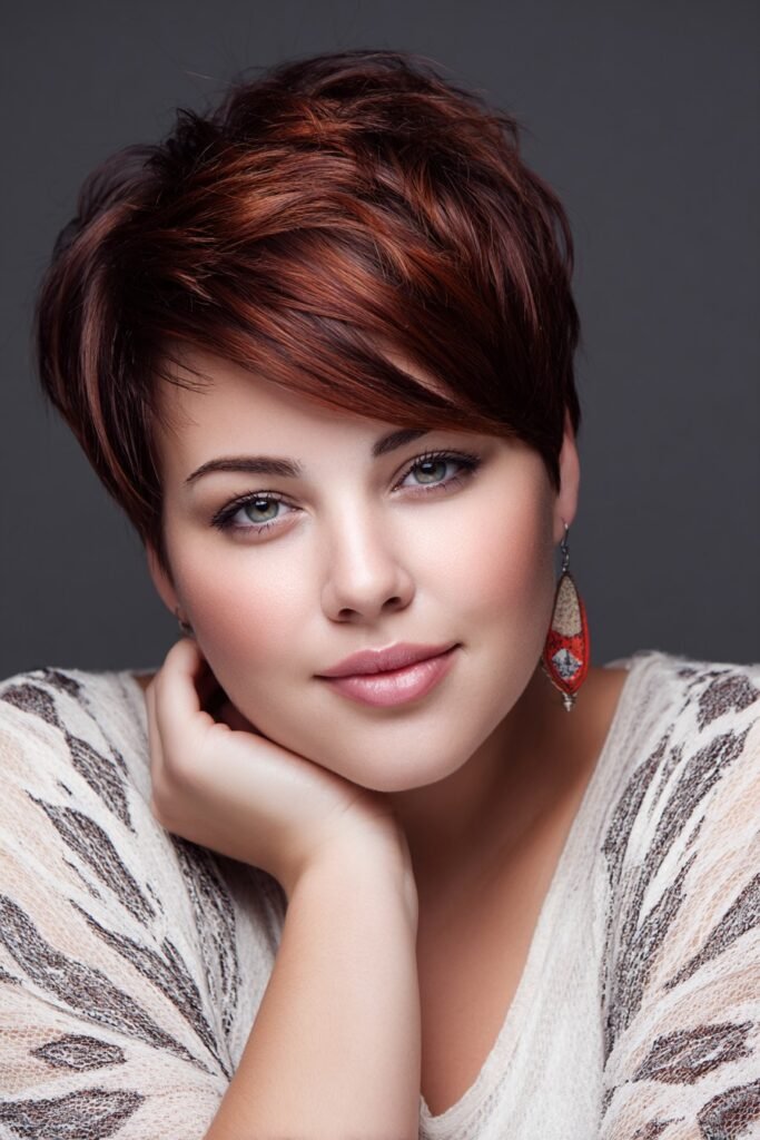 Auburn Pixie with Soft Layers
