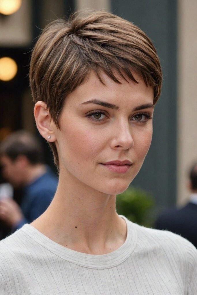Chic Short Pixie with Textured Spiky Layers