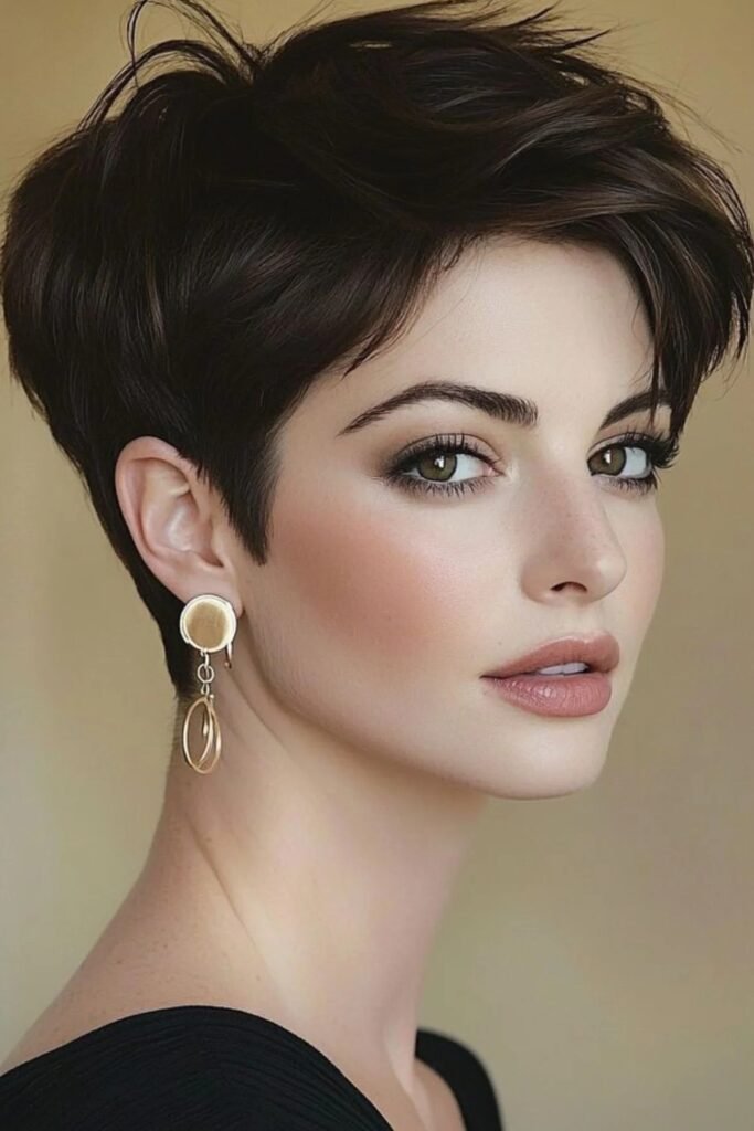 49. Classic Polished Pixie Cut