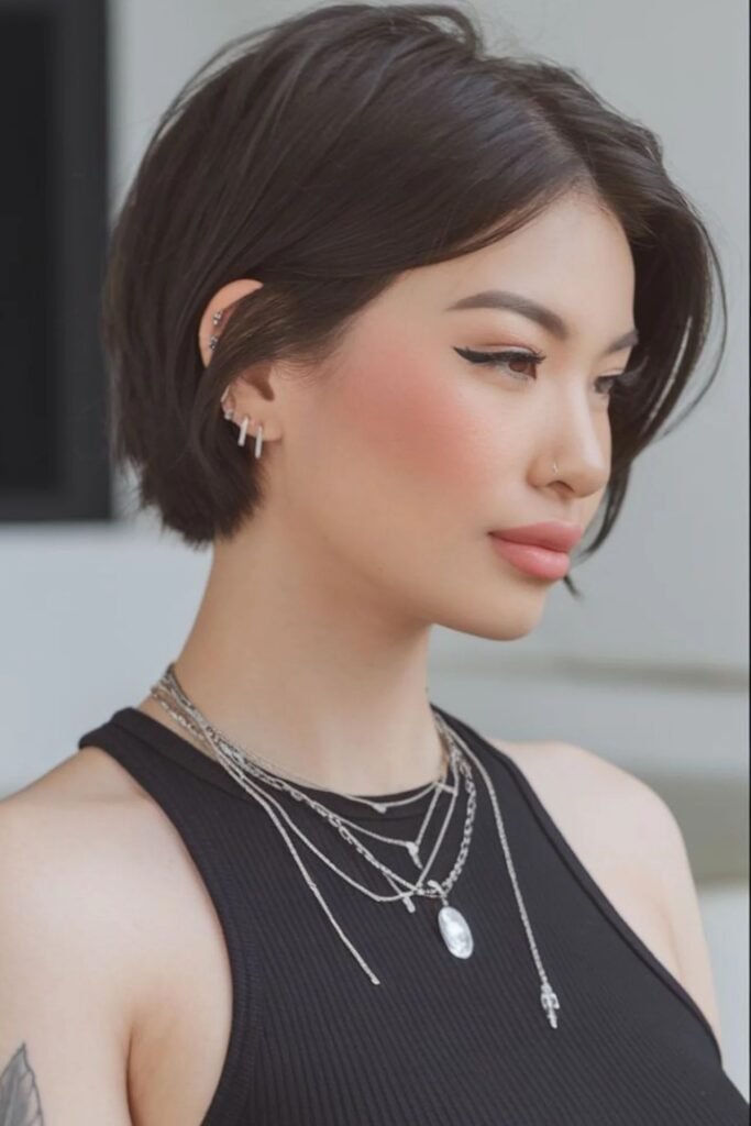 Classic Short Bob with Subtle Layers
