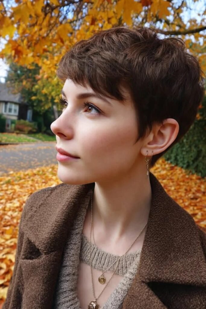 58. Classic Short Pixie with Soft Texture