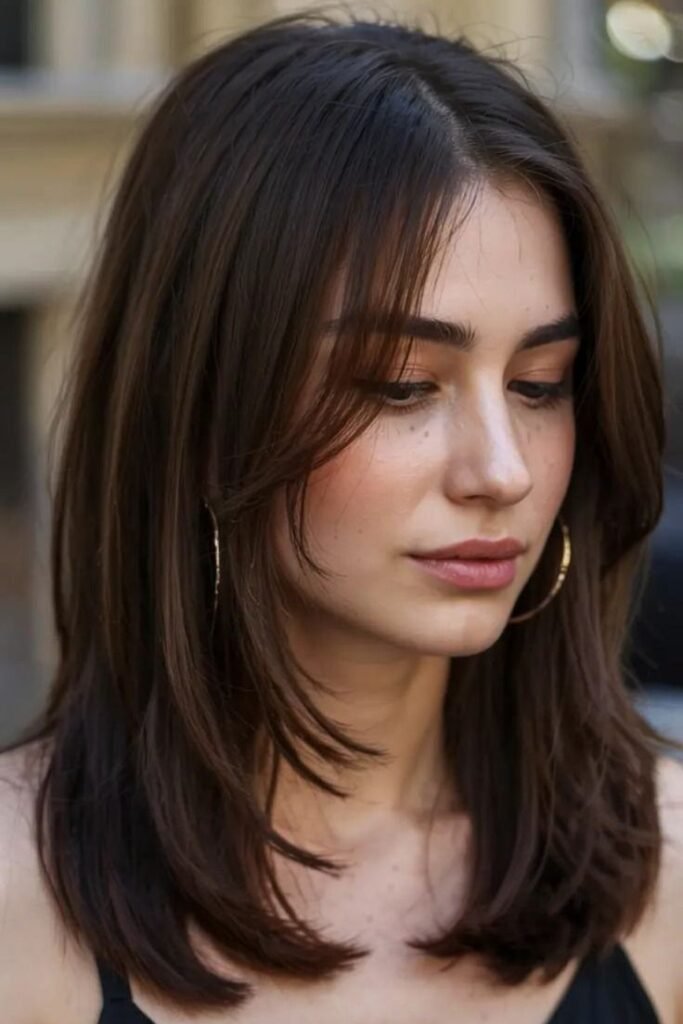 Face-Framing Layered Cut with Soft Waves