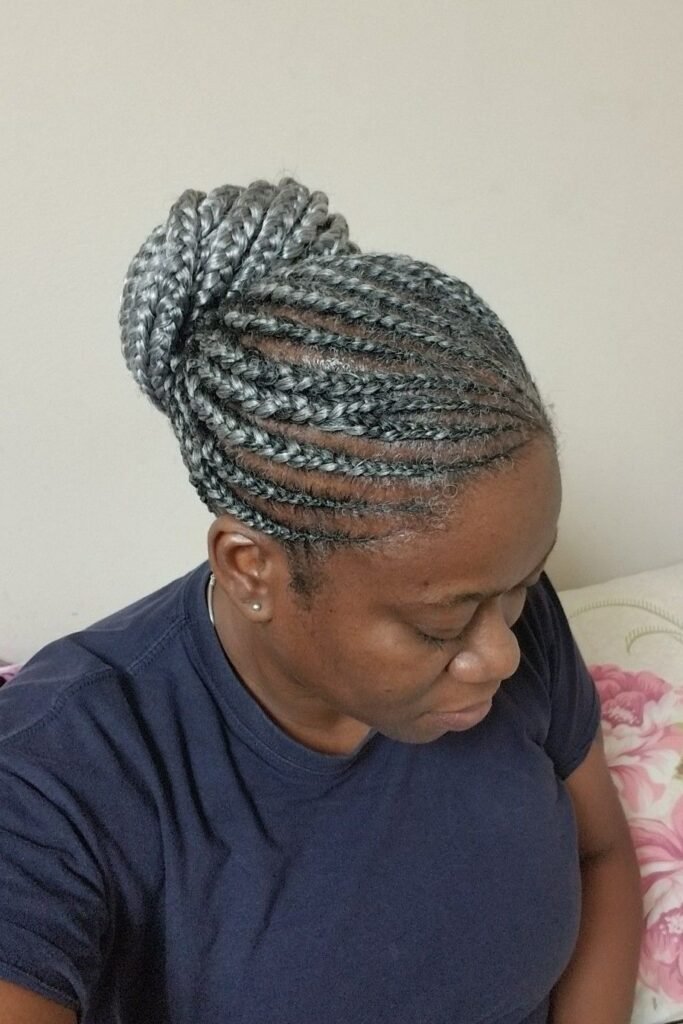 High Braided Bun