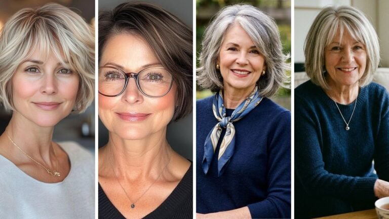 20 Beautiful Layered Bob Hairstyles for Older Women That Create Fullness and Style